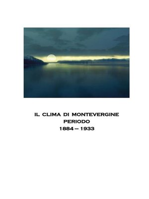 cover image of Il clima di Montevergine